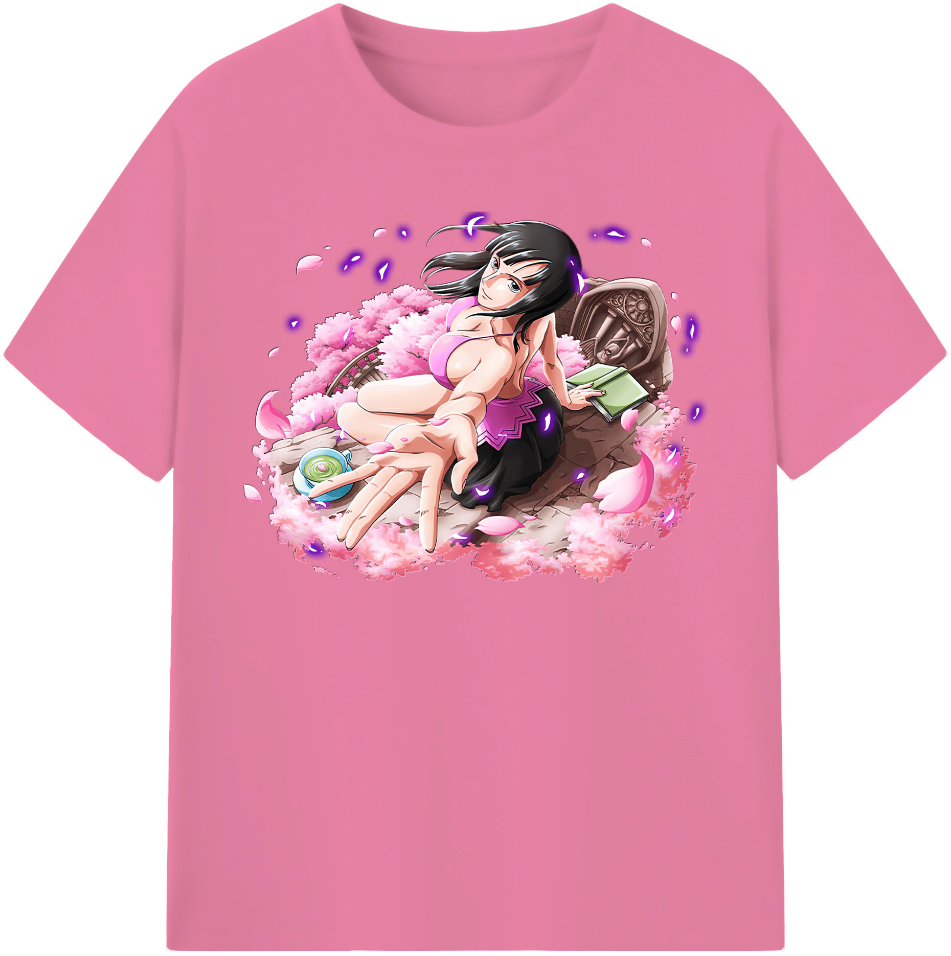ワンピース ニコ・ロビン ONE PIECE Nico Robin 綿100％半袖Tシャツ（フロントプリント）